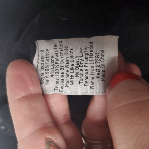 Johnny Was Katina Floral Embroidered Leggings Size Med Black Stretch Cotton - Picture 14 of 16